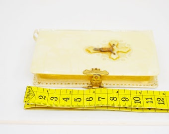 Messale per la Prima Comunione d'epoca del 1960: libro di preghiere cristiano in miniatura