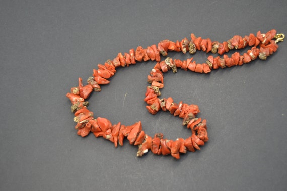 vintage authentic red coral necklace - image 5