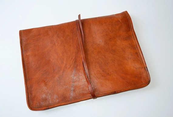 leather wallet, goat wallet, document folder, brow