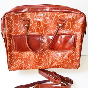 Sac besace fait main en cuir de chèvre, étui pour ordinateur portable, cartable, sac de travail, cadeau original, vintage des années 80, cadeau unisexe, cadeau pour elle