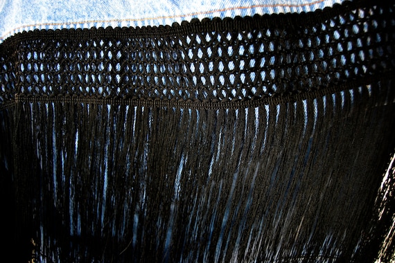 Fringed Denim Jacket, Fringe Denim Jacket, Denim … - image 8