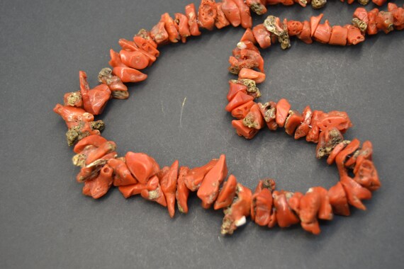 vintage authentic red coral necklace - image 6