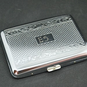 portasigari vintage argento