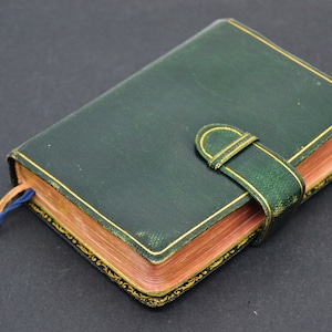 imitation christ 1946, Antique Missal, Religious Missal, Christian Book, Spanish Prayer Book, Miniature Religion Book, Miniature Leather