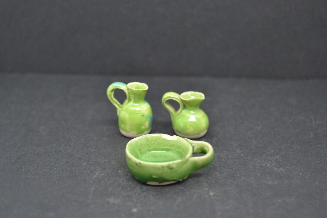 Handmade Glazed Ceramic Miniatures: Dollhouse Accessories - Etsy