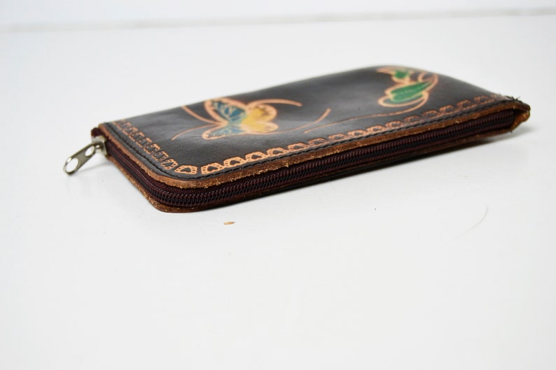 Women/'s butterflies purse butterflies purse women/'s gift Christmas brown purse women/'s purse vintage leather purse