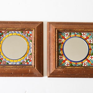 Handmade profiled and enameled decorative wall mirrors, ancient and Renaissance Arabic formulas,Spanish mirror