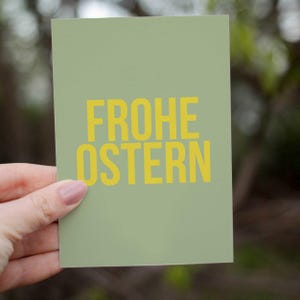 Grusskarte Ostern, süße Postkarte zu Ostern Ostergruss Ostergeschenk
