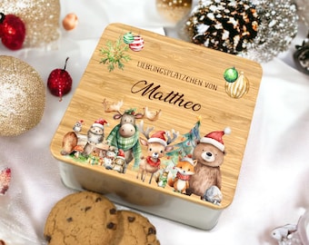 Keksdose für Weihnachten personalisiert | Als Weihnachtsgeschenk, zum Nikolaus | Für Kinder, Mama, Papa oder die Großeltern