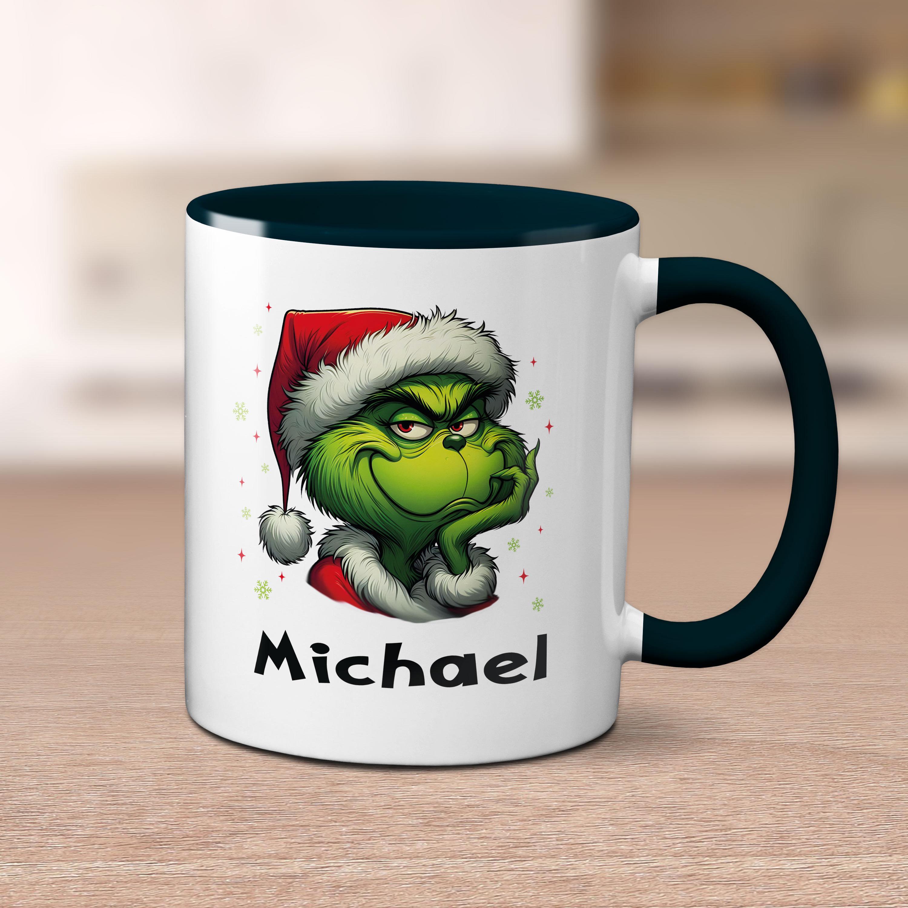 GRAVURZEILE Tazza Personalizzata Grinch 'MiMiMiMi' - Stampata Con Nome, 330 Ml, Lavabile In Lavastoviglie E Microonde - Prodotta In Germania - 3