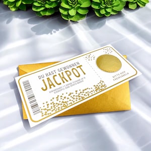 Crea il tuo buono gratta e vinci - JACKPOT - buono compleanno o matrimonio - buoni regalo da compilare tu stesso come regalo