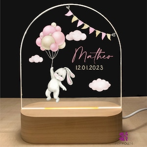 Night light personalized FLY | Baby gift birth | Night light baby | Rainbow night lamp | Birth gift, baby