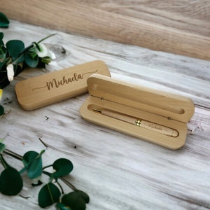 Ballpoint pen with engraving made of wood | Ballpoint pen personalized l As a Christmas gift - Birthday gift