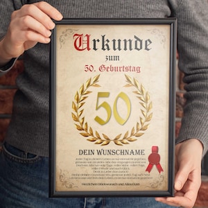 Certificado personalizado para presente de aniversário mulheres homens cartão de aniversário presente de aniversário aniversário personalizável