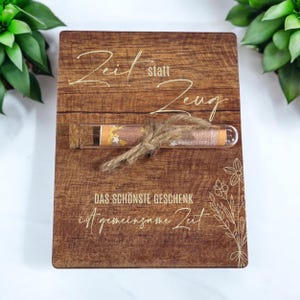 Geldgeschenk Zeit statt Zeug | zum Geburtstag | Reise | Happy Birthday | Glückwunschkarte | Geldverpackung