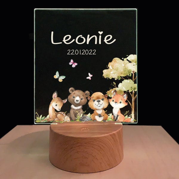 Personalized night light Friends with color change | Baby gift birth | Night Light Baby | Rainbow Night Lamp | Birth gift, baby