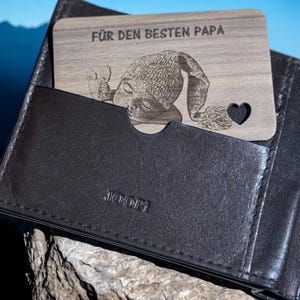Regalo de San Valentín | Estimada tarjeta de visita para la billetera | Regalo para él y para ella | papá y mamá