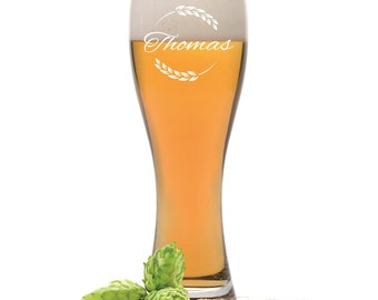 Leonardo Weizenglas mit Gravur "Vintage" Weizen Bierglas Vatertag Geschenkidee personalisierbar
