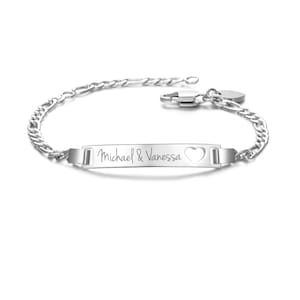 Little Heart bracelet with personalized engraving - Personalized bracelet - Jewelry available in different colors.