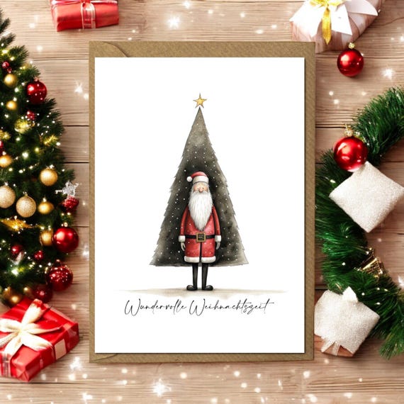 Set di biglietti di Natale con busta (8 pezzi) | 8 Stück