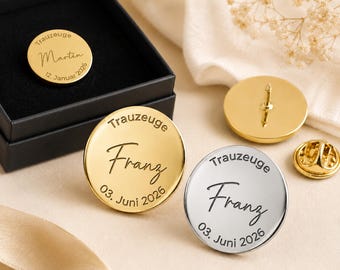 Spilla nuziale personalizzata – Regalo per il padre della sposa e il testimone dello sposo – Spilla nuziale incisa – Regalo per il padre della sposa, il testimone dello sposo e lo sposo