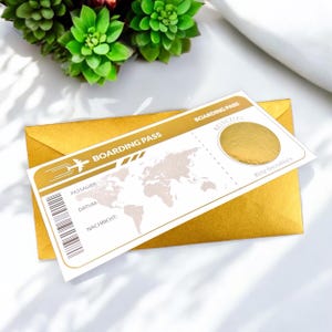 Buono viaggio, buono compleanno personalizzato con adesivo grattabile | Regalo per gli amanti dei viaggi | regalo di compleanno