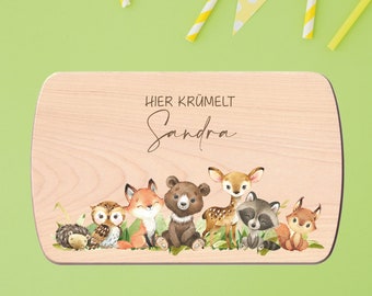 Geschenk Geburt FRIENDS | Frühstücksbrett personalisiert | Brettchen personalisiert | Babygeschenk Geburt | Brettchen, Holzbrett