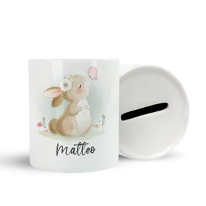 Niedliche Spardose für Kinder, Personalisierte Kinderspardose, Große Motivauswahl, Sparbüchse aus Keramik, Geschenk für Mädchen u. Jungen