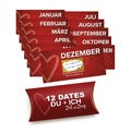 Gift for boyfriend and partner \u2013 12 vouchers for the whole year | Anniversary gift for him and her | Time for two gift for couples