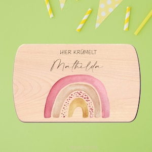 Gift birth rainbow | Breakfast board personalized | Board personalized | Baby gift birth | Board, wooden board