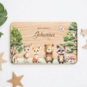 Personalized breakfast board, baby gift, personalized board, birthday gift, wooden board with engraving | Christening gift for girls