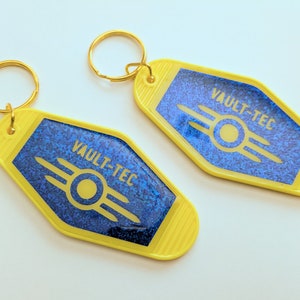 Fallout New Vegas Inspired - Vault 21 Hotel Key Tag Keychain