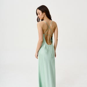 Cowl Neck Low Back White Dress