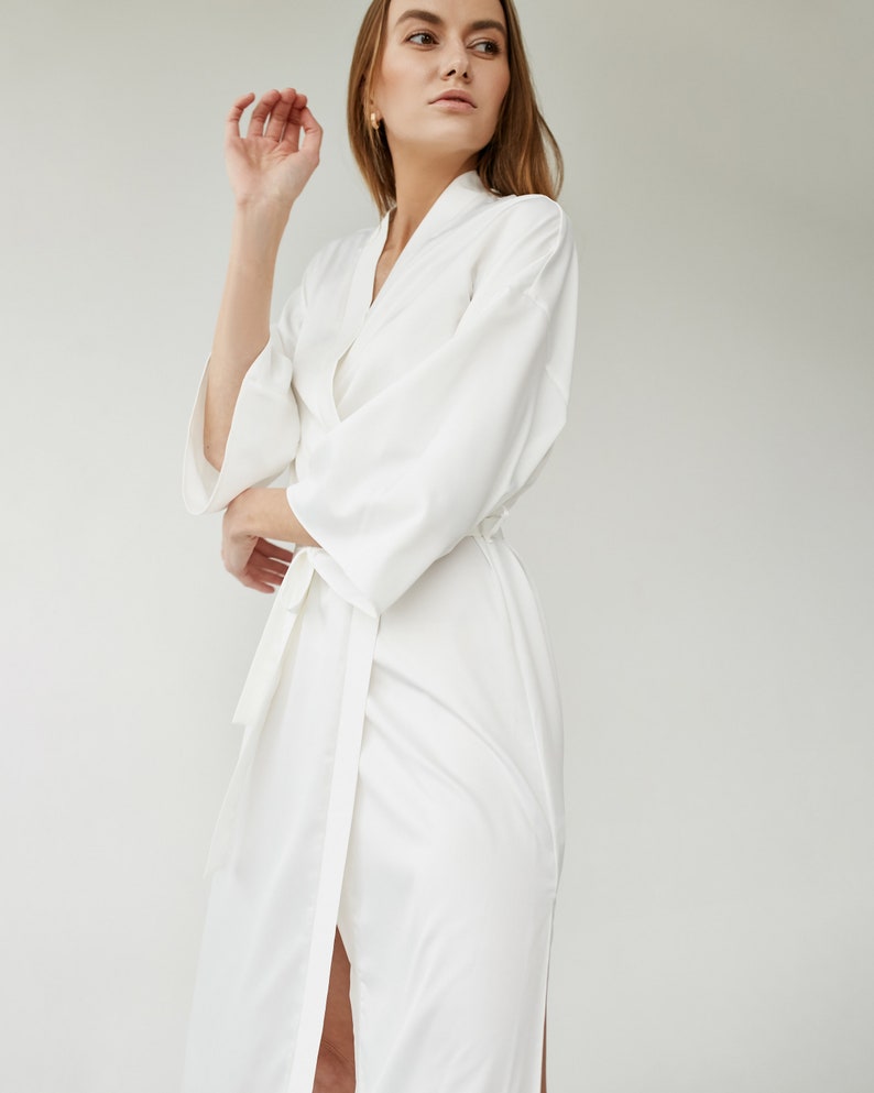 long silk robes cheap