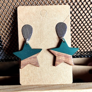 Earrings - Turquoise Star