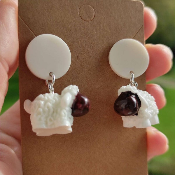 Boucles d'oreilles moutons