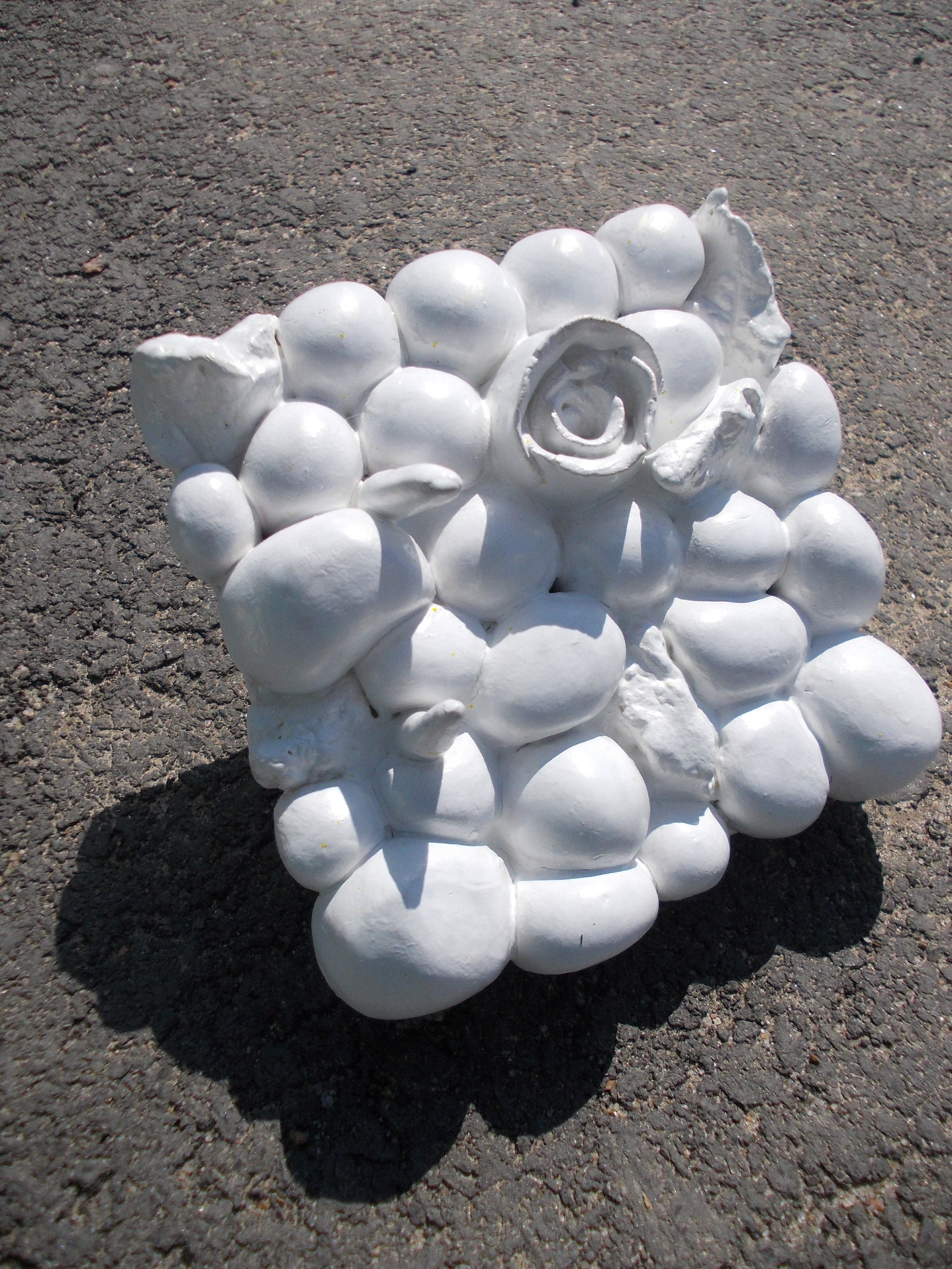 Ceramic wall art Ceramic flower wall decor White ceramic Etsy