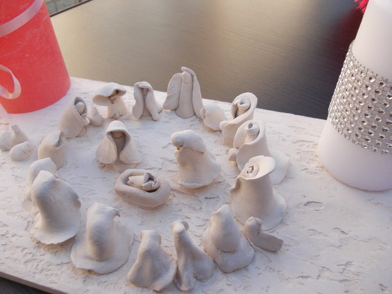 Nativity Wreath Advent Candle Holder Rustic Christmas Etsy