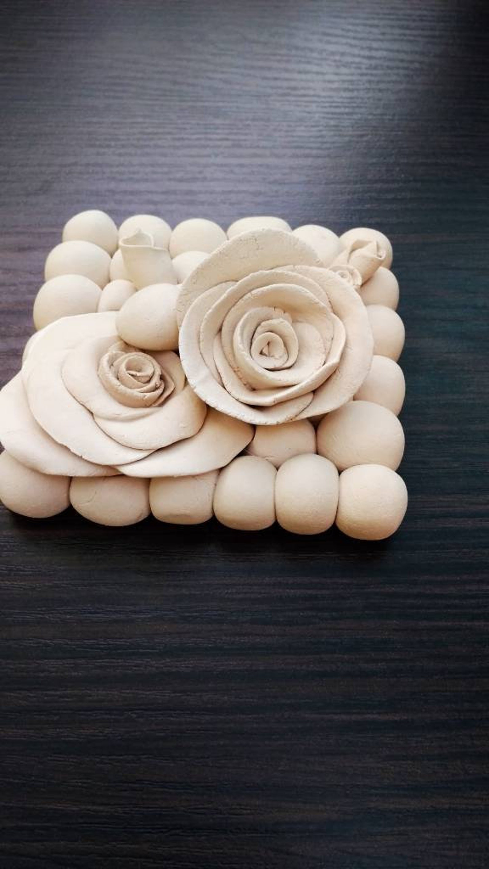 Ceramic wall art ceramic flower wall decor ceramic wall Etsy