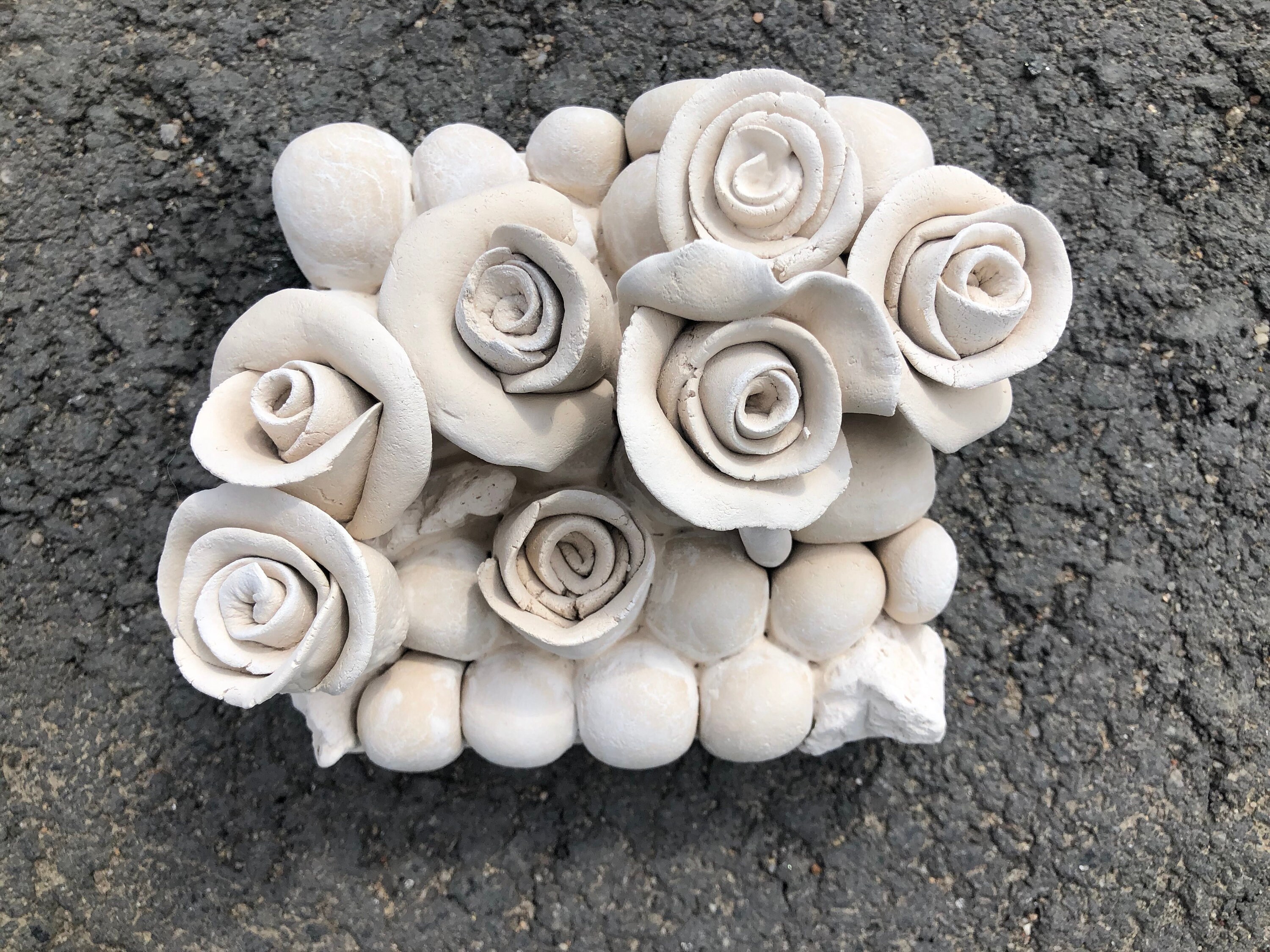 Ceramic flower wall decor Ceramic wall art. Etsy