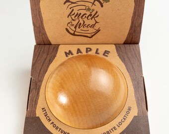 Knock on Wood Magnet, Personalized Wooden Magnet, Knock on Wood