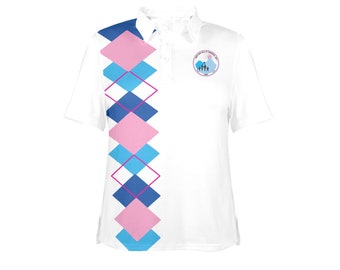 Jack and Jill Argyle Polo - White