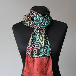Vintage Silk Paisley Scarf: Retro Menswear Ascot