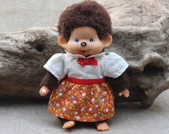 ヴィンテージ 日本の猿の女の子のぬいぐるみ：70～80年代の