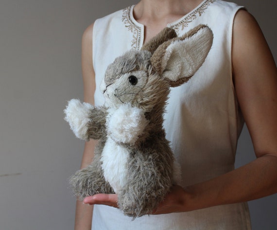 realistic rabbit plush