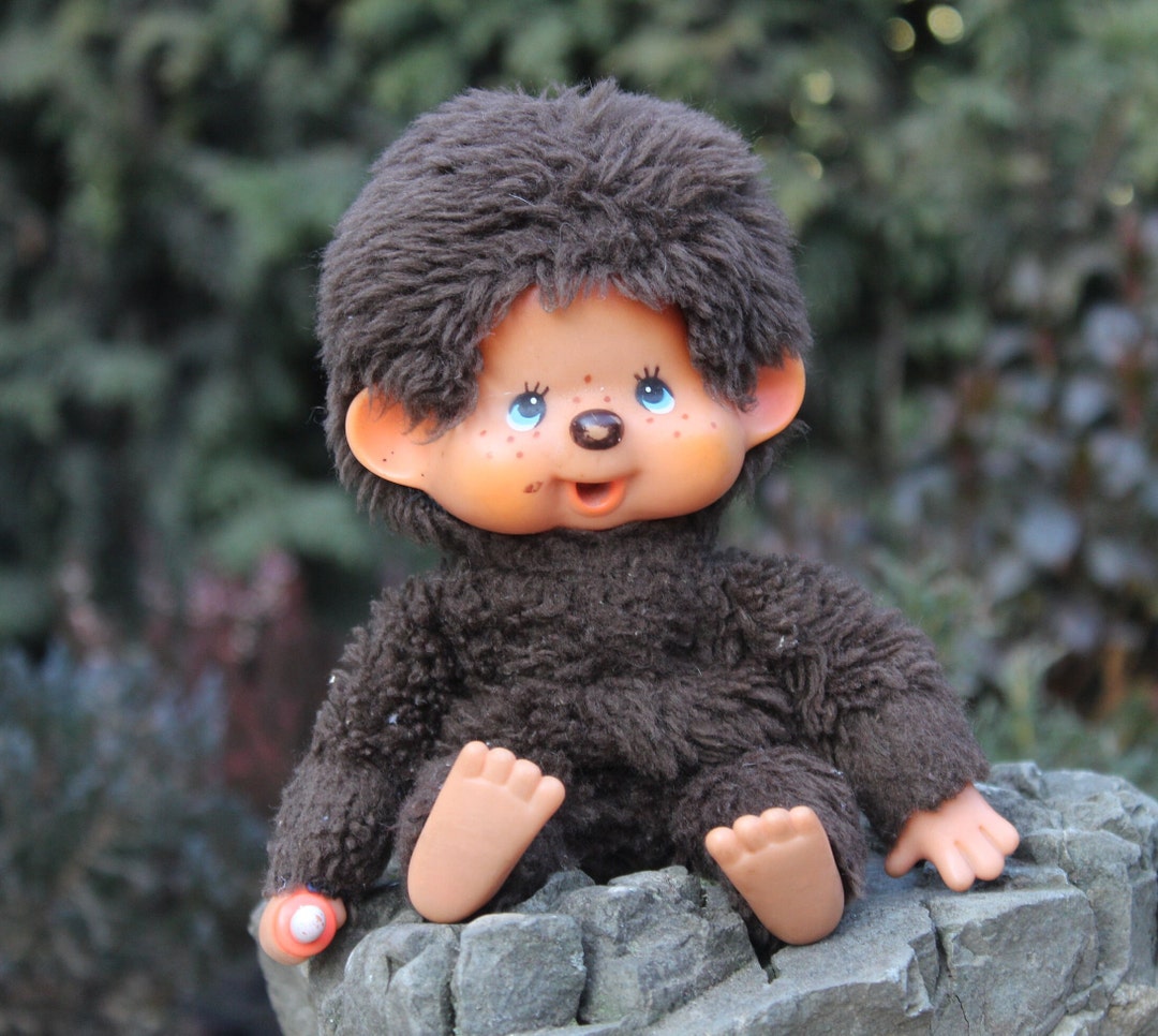 Monchhichi, Vintage - 1974 - with blue eyes, Sekiguchi