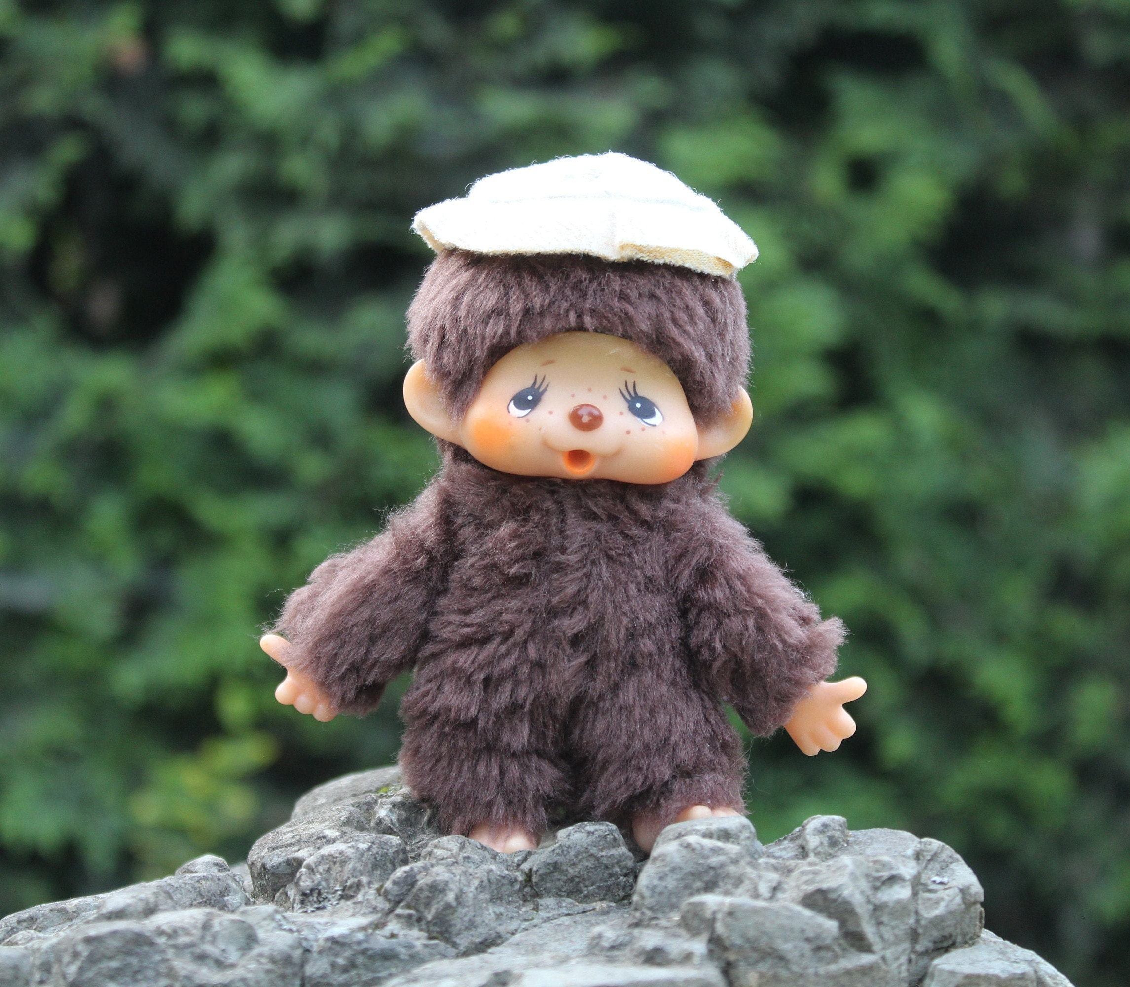 Vintage 1970s Monkey Plush Toy: Rare Japanese Collectible (4.7