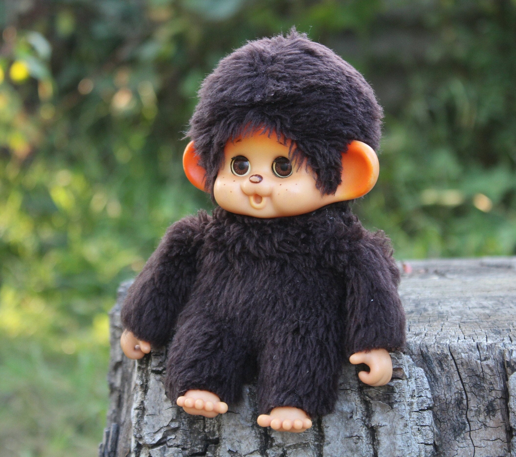 Monchichi Monchhichi Monkey Boy Doll 7inch, 1980s,original Outfit