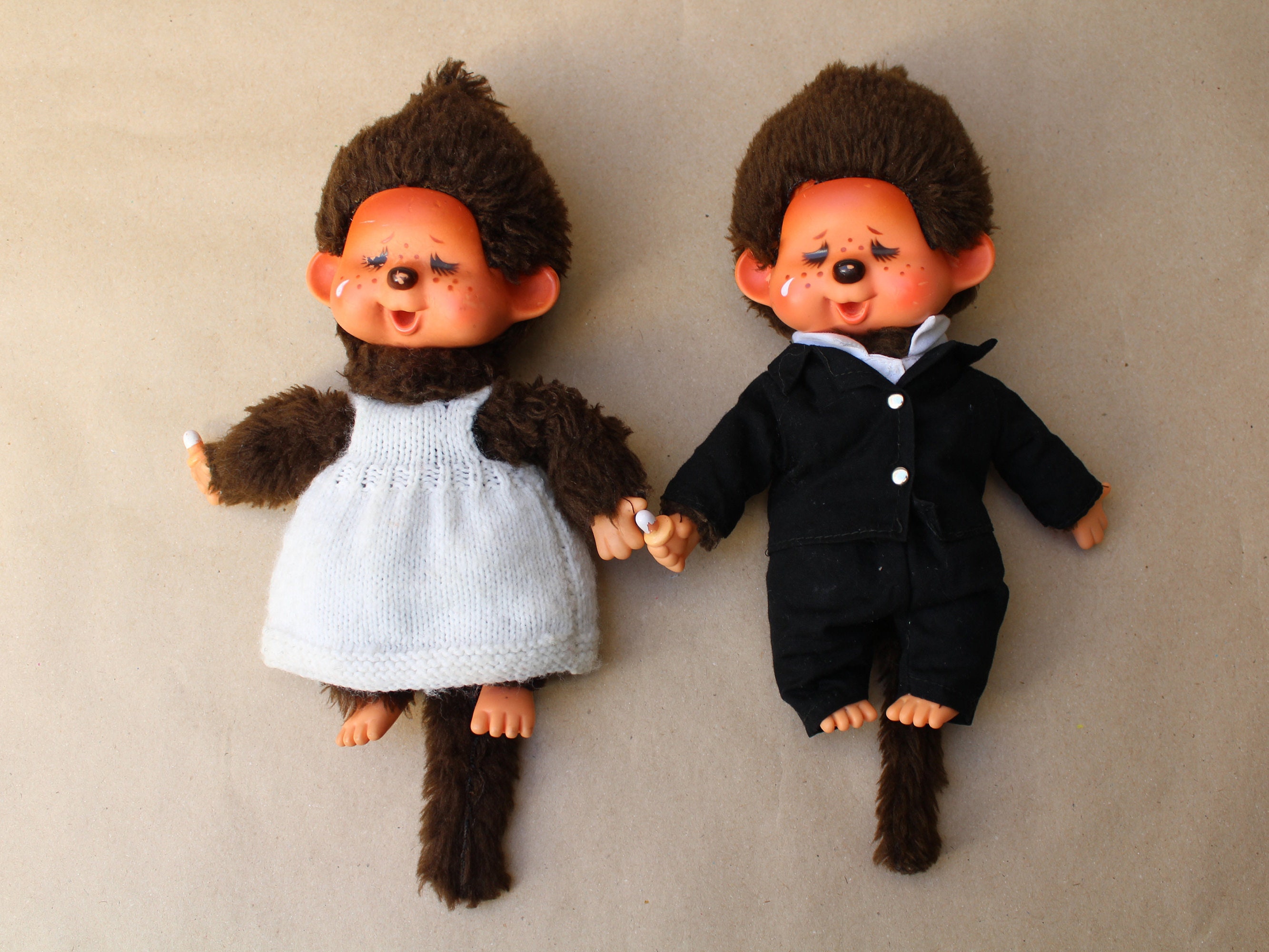 バチカンマスコット 2セット(8個) Monkey Wedding Couple 8