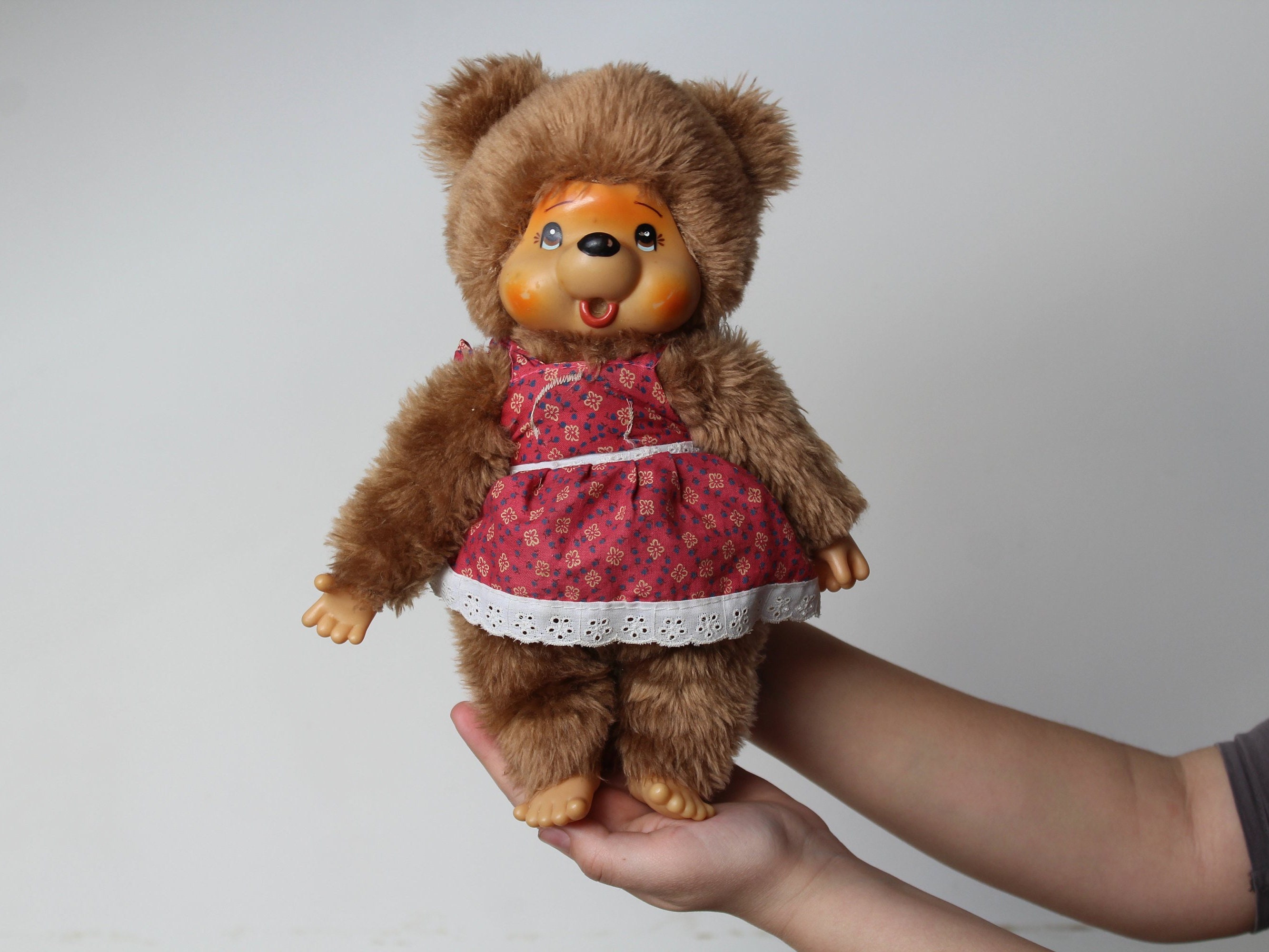 Vintage Puschel Bear Plush: 80s Japanese Collectible Doll, 11